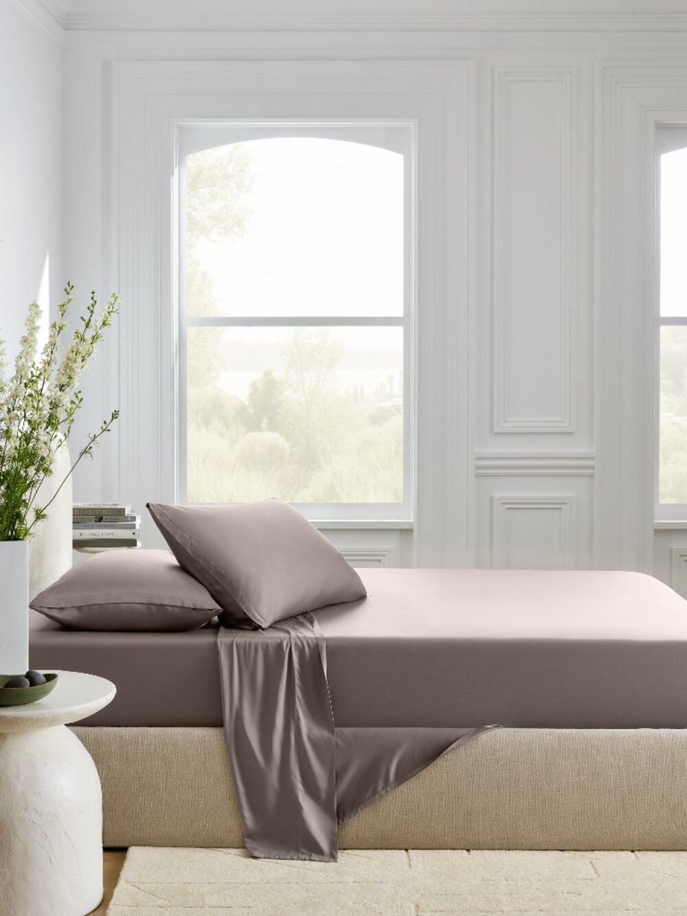 Quince Bamboo Sheet Set in Stone - Picture 3 of 7